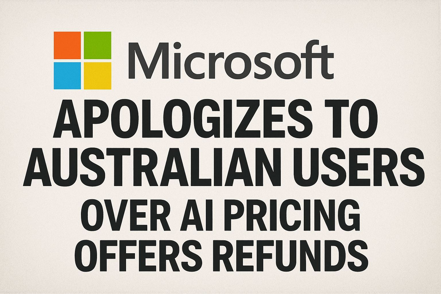 Microsoft apologizes to Australian users over AI pricing, offers refunds