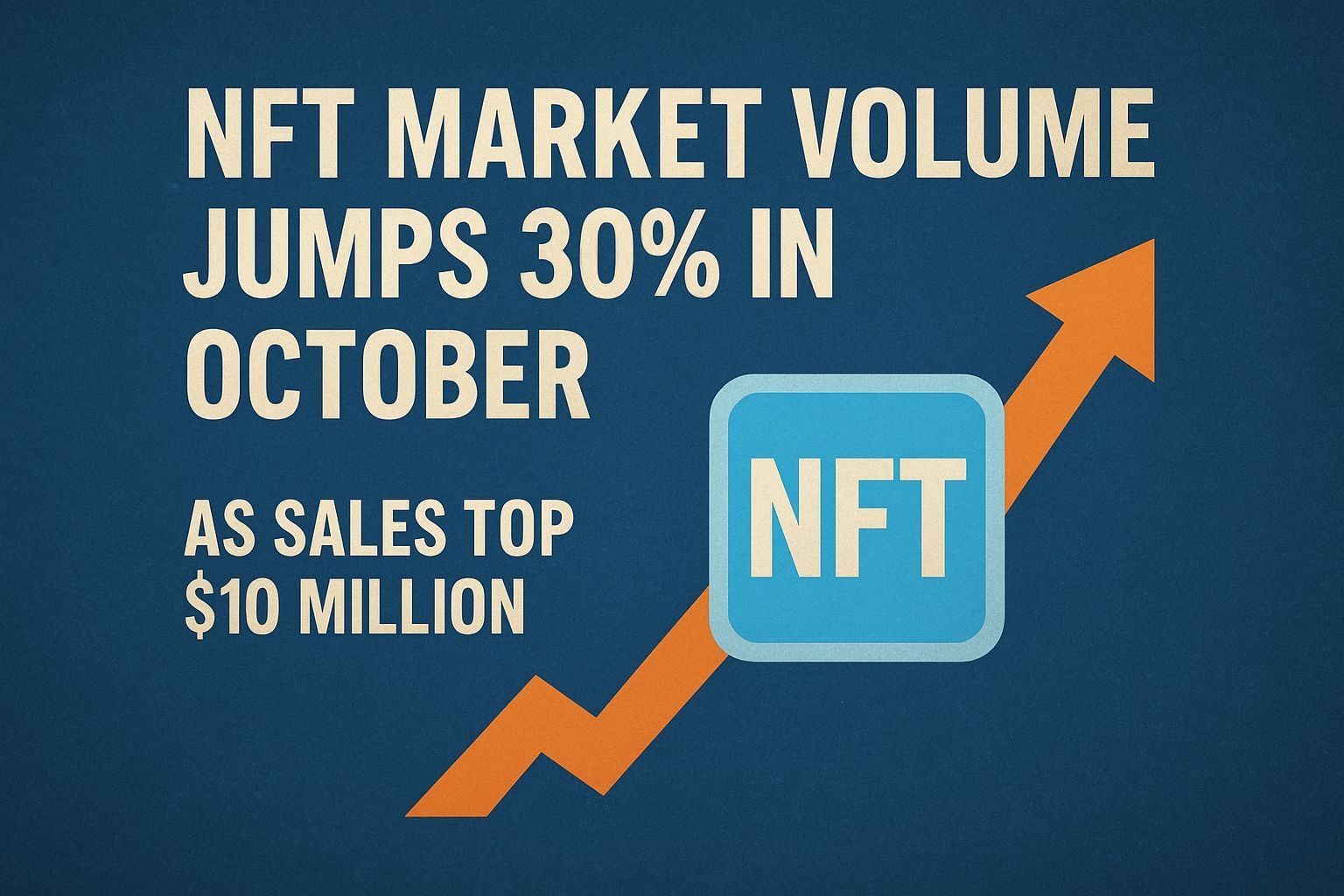 NFT market volume jumps 30% in October as sales top 10 million