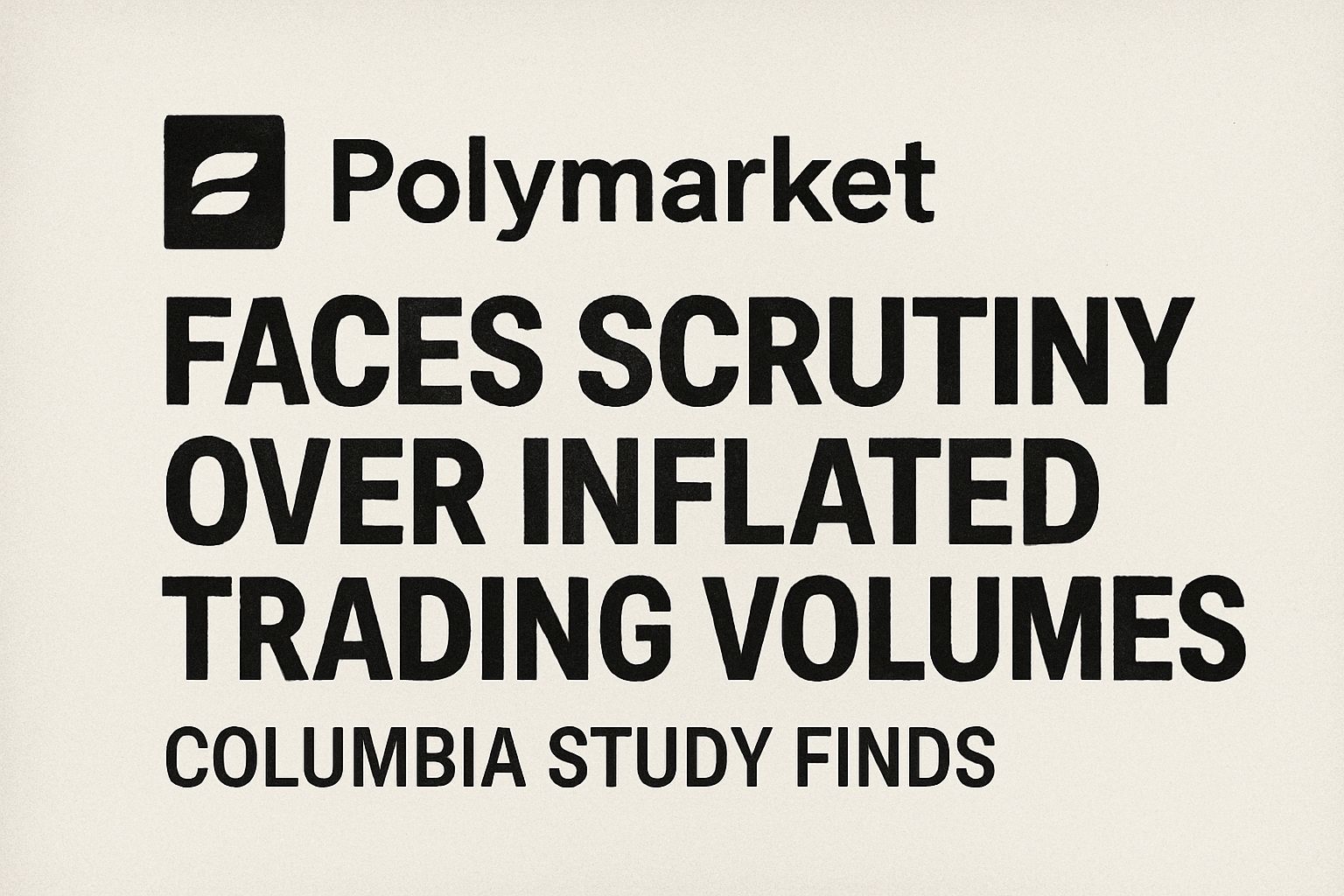 Polymarket faces scrutiny over inflated trading volumes, Columbia study finds