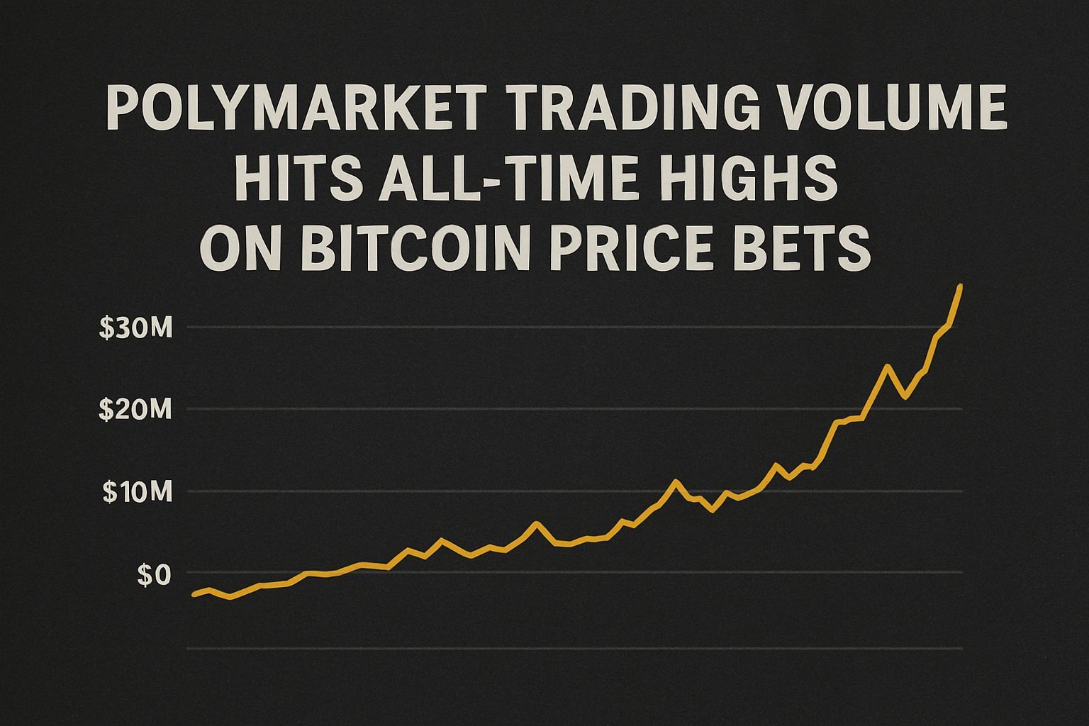 Polymarket trading volume hits all-time highs on Bitcoin price bets