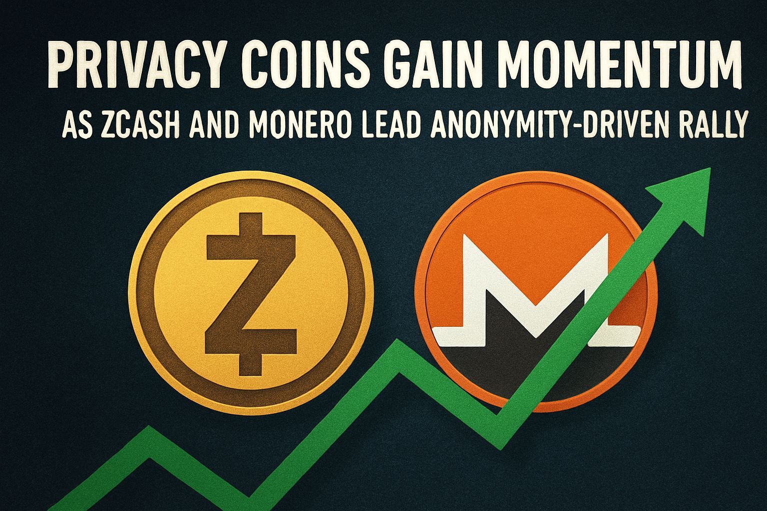 Privacy Coins Gain Momentum as Zcash and Monero Lead Anonymity-Driven Rally