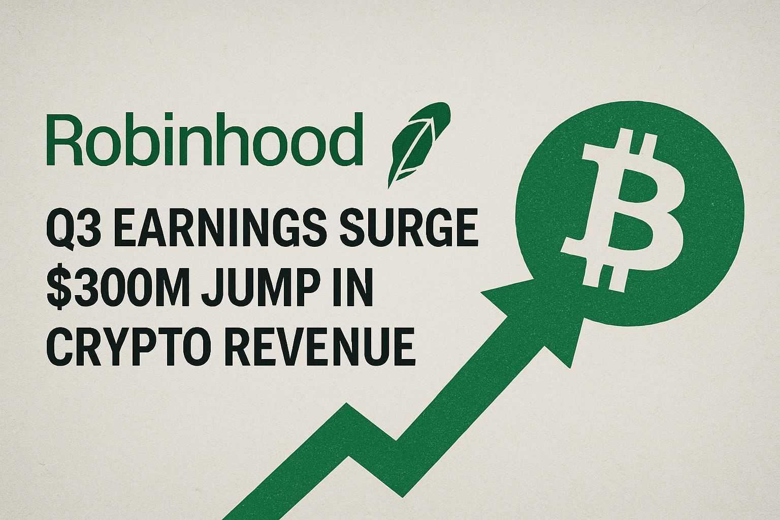 Robinhood Q3 Earnings Surge With 300% Jump in Crypto Revenue