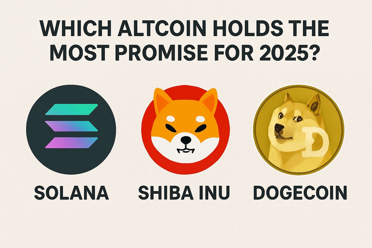 Solana, Shiba Inu, and Dogecoin: Which Altcoin Holds the Most Promise for 2025?