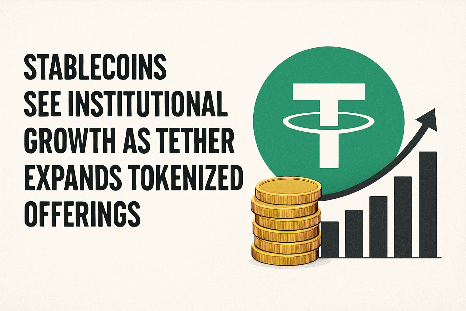 Stablecoins see institutional growth as Tether expands tokenized offerings