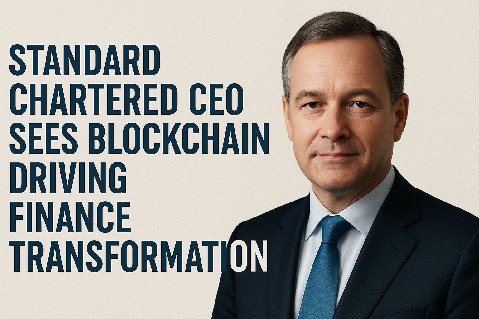 Standard Chartered CEO sees blockchain driving finance transformation