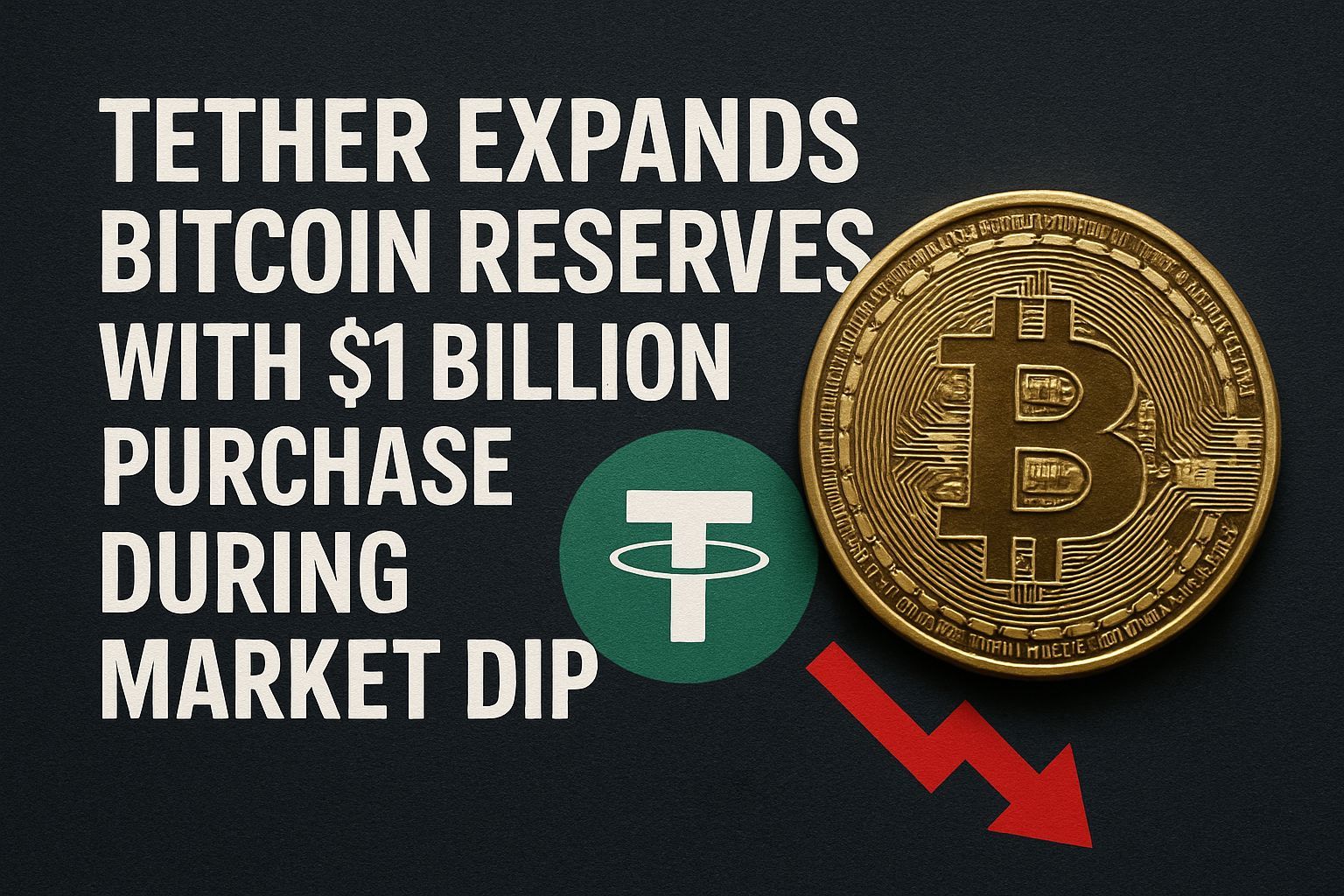 Tether Expands Bitcoin Reserves With $1 Billion Purchase During Market Dip