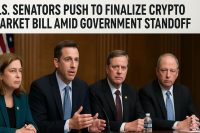 US senators push to finalize crypto market bill amid government standoff
