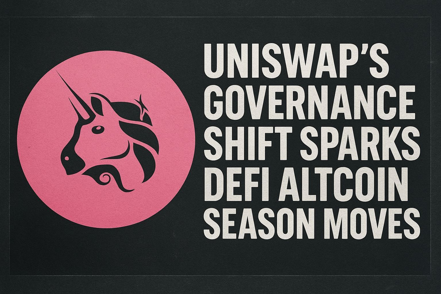 Uniswap’s Governance Shift Sparks DeFi Altcoin Season Moves