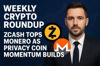 Weekly crypto roundup: Zcash tops Monero as privacy coin momentum builds