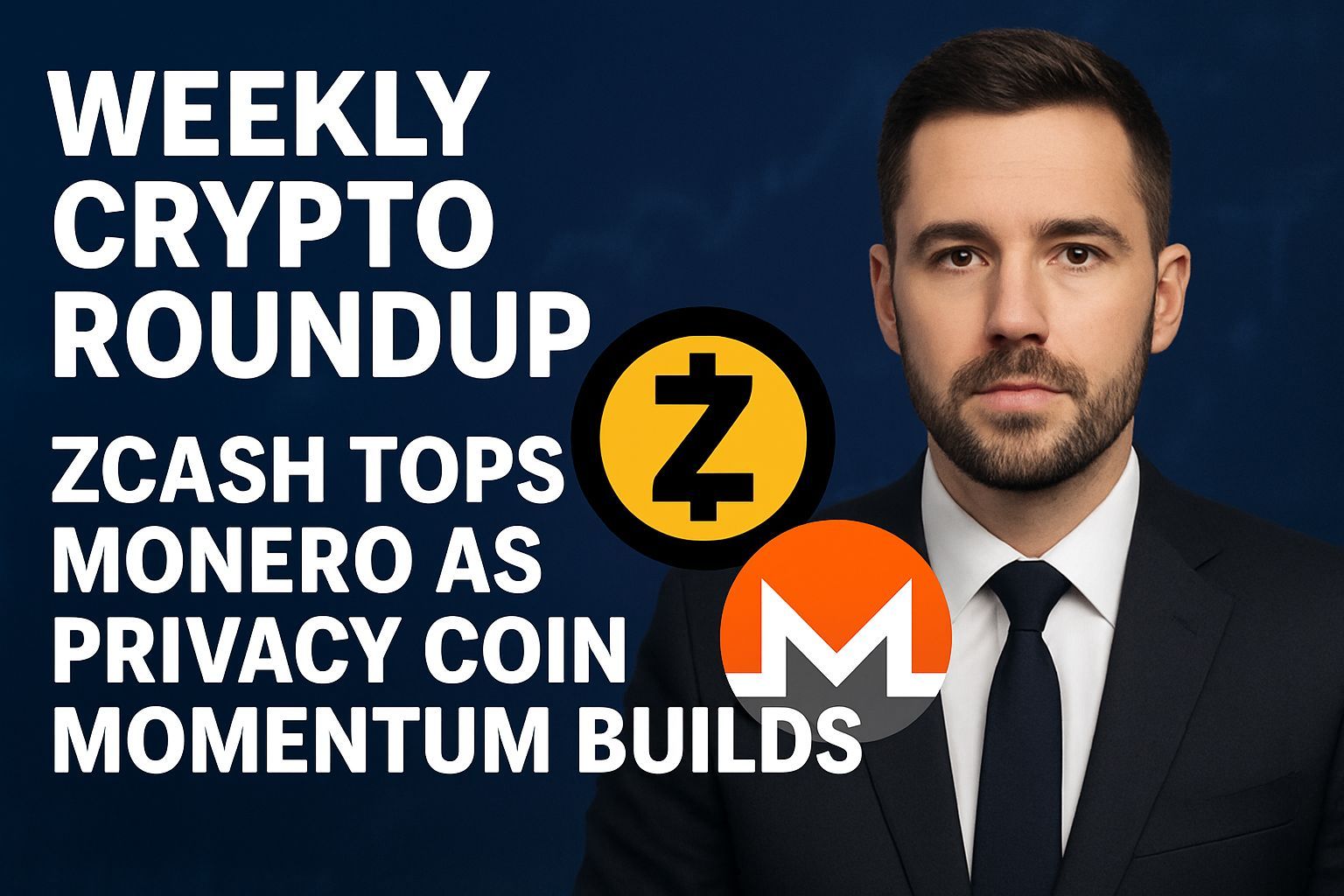 Weekly crypto roundup: Zcash tops Monero as privacy coin momentum builds