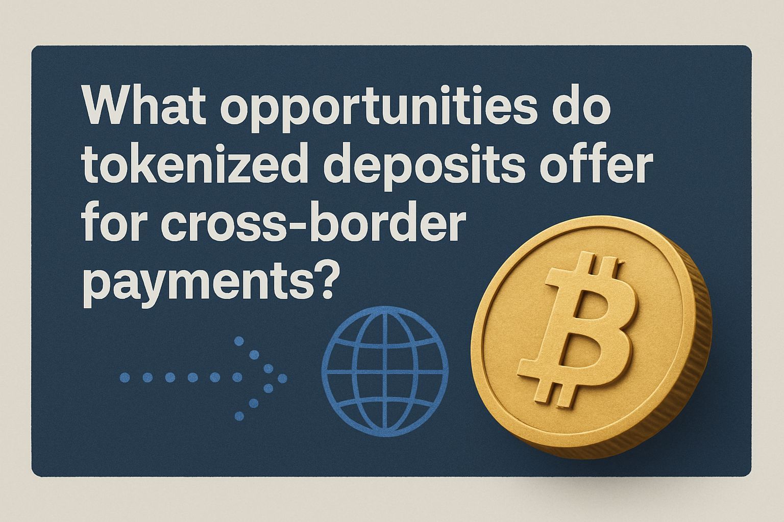 What Opportunities Do Tokenized Deposits Offer for Cross-Border Payments?