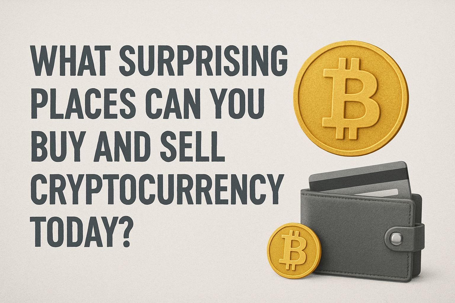 What Surprising Places Can You Buy and Sell Cryptocurrency Today?