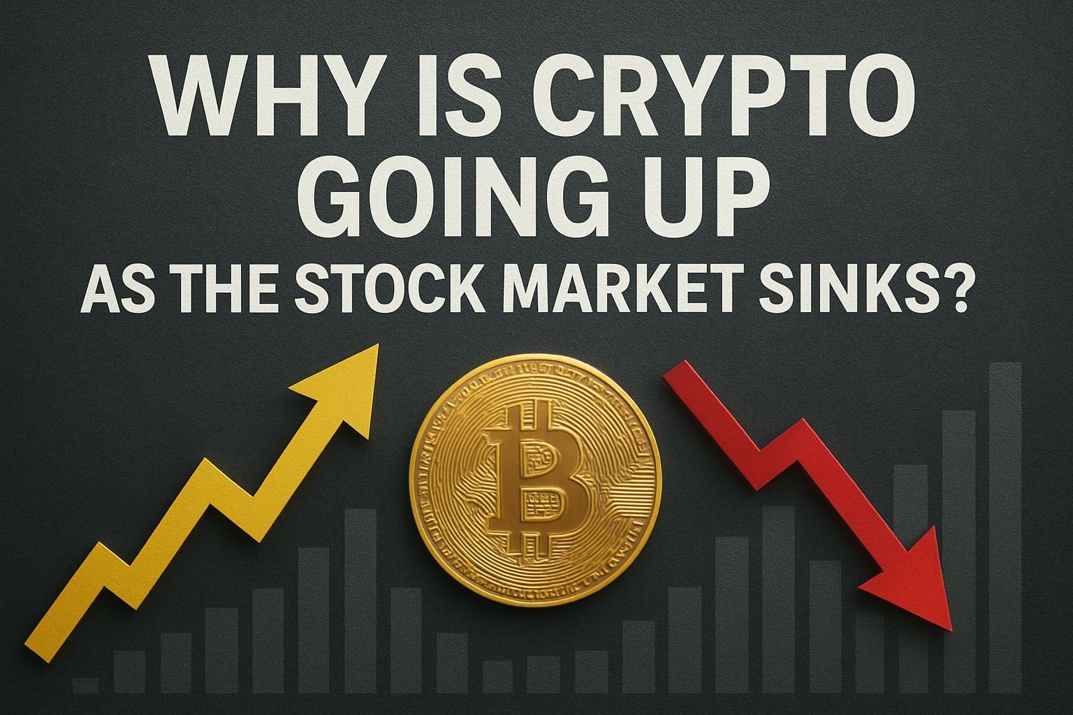 Why is crypto going up as the stock market sinks?
