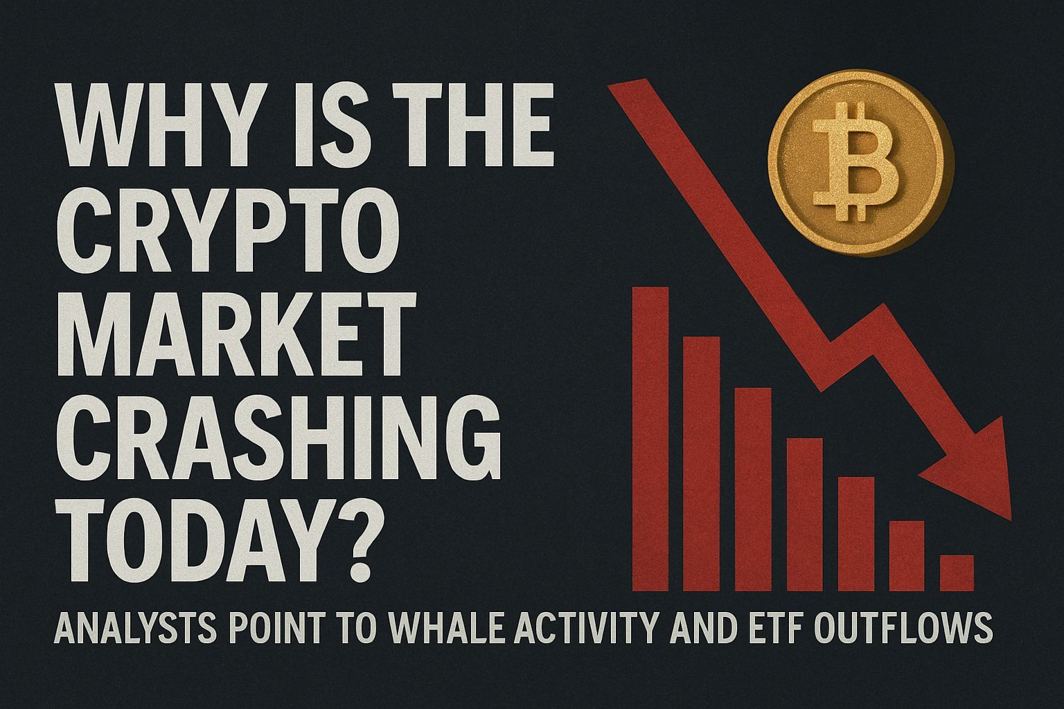 Why is the crypto market crashing today? Analysts point to whale activity and ETF outflows