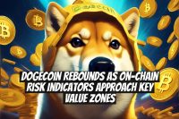 Dogecoin rebounds as on-chain risk indicators approach key value zones