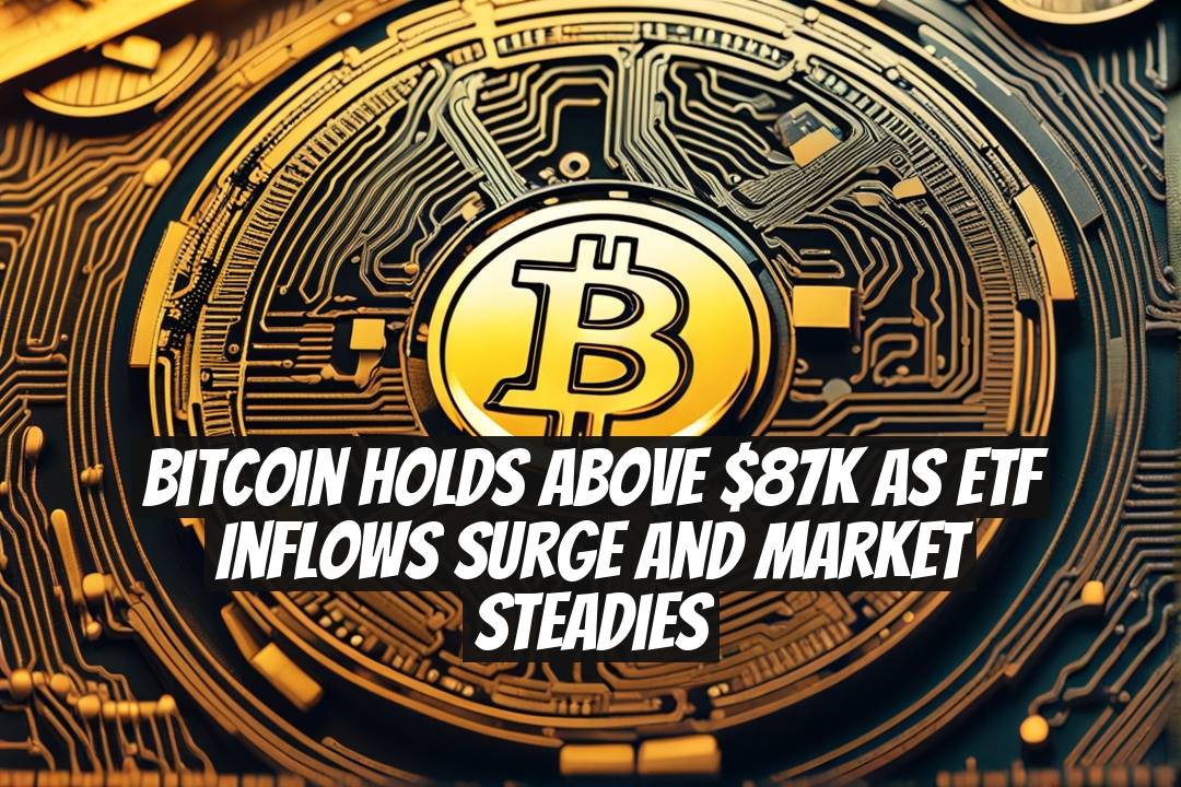 Bitcoin holds above $87K as ETF inflows surge and market steadies