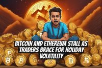 Bitcoin and Ethereum Stall as Traders Brace for Holiday Volatility