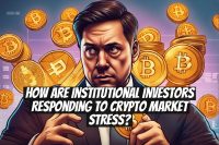 How are institutional investors responding to crypto market stress?