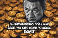 Bitcoin rebounds 12% from $80K low amid mixed economic signals