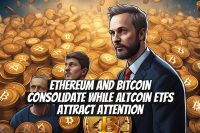 Ethereum and Bitcoin consolidate while altcoin ETFs attract attention