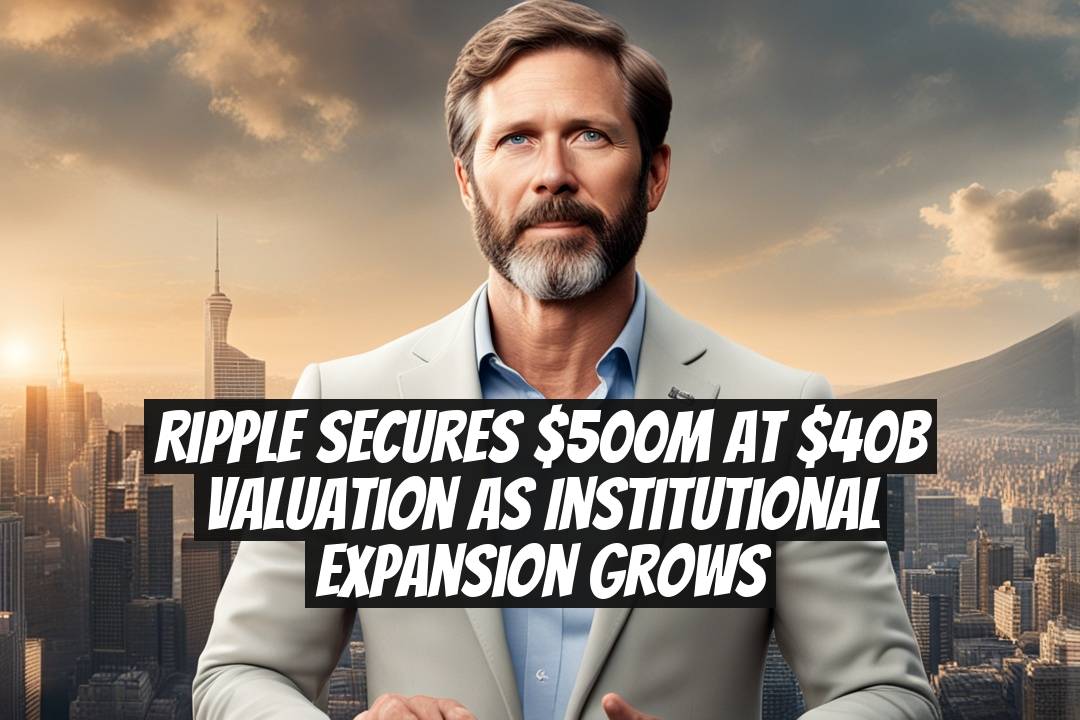 Ripple Secures $500M at $40B Valuation as Institutional Expansion Grows