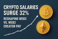 Crypto salaries surge 32%, reshaping Web3 vs Web2 creator pay