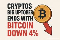 Crypto’s Big ‘Uptober’ Ends With Bitcoin Down 4%