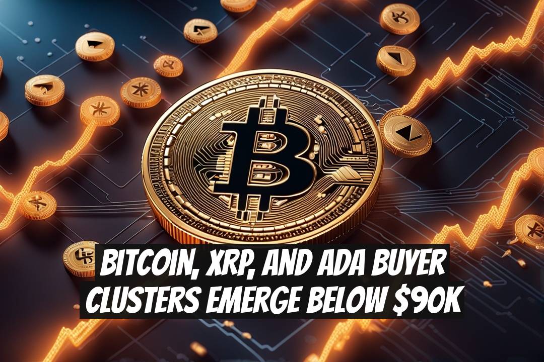 Bitcoin, XRP, and ADA Buyer Clusters Emerge Below $90K