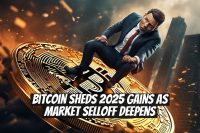 Bitcoin Sheds 2025 Gains as Market Selloff Deepens