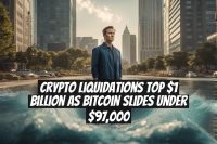 Crypto Liquidations Top $1 Billion as Bitcoin Slides Under $97,000