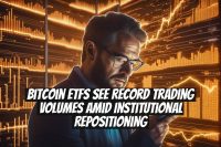 Bitcoin ETFs see record trading volumes amid institutional repositioning
