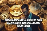 Bitcoin and Crypto Markets Slide as Investors Weigh Economic Uncertainty