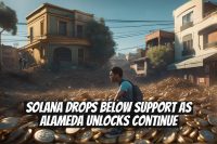 Solana Drops Below Support as Alameda Unlocks Continue