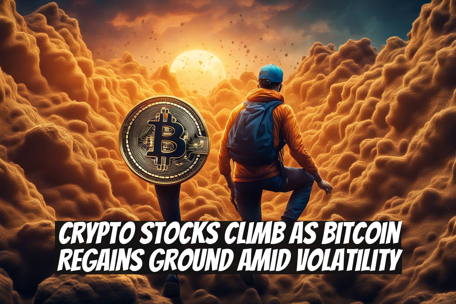Crypto Stocks Climb as Bitcoin Regains Ground Amid Volatility