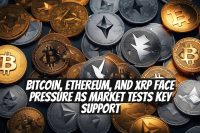 Bitcoin, Ethereum, and XRP Face Pressure as Market Tests Key Support