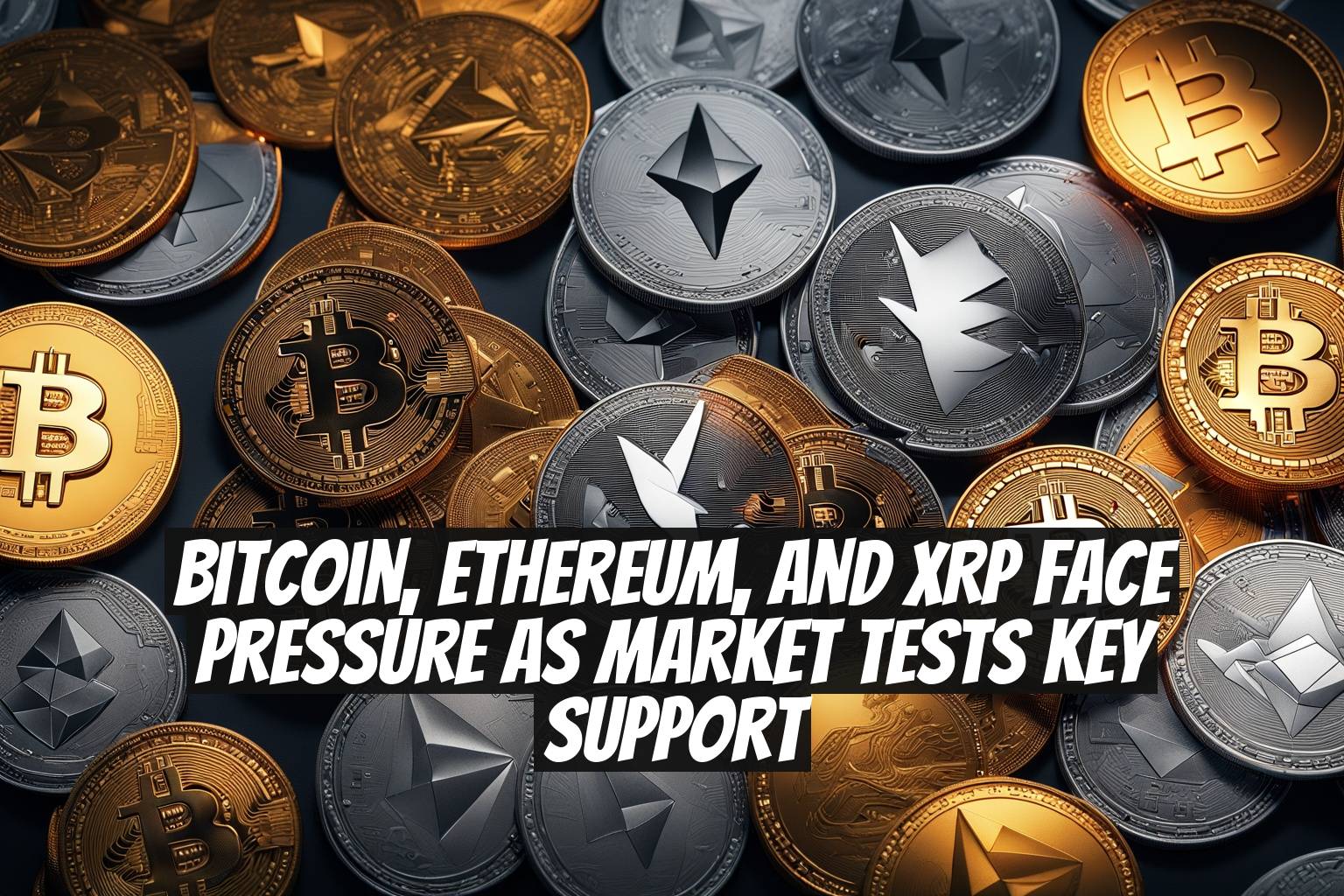 Bitcoin, Ethereum, and XRP Face Pressure as Market Tests Key Support