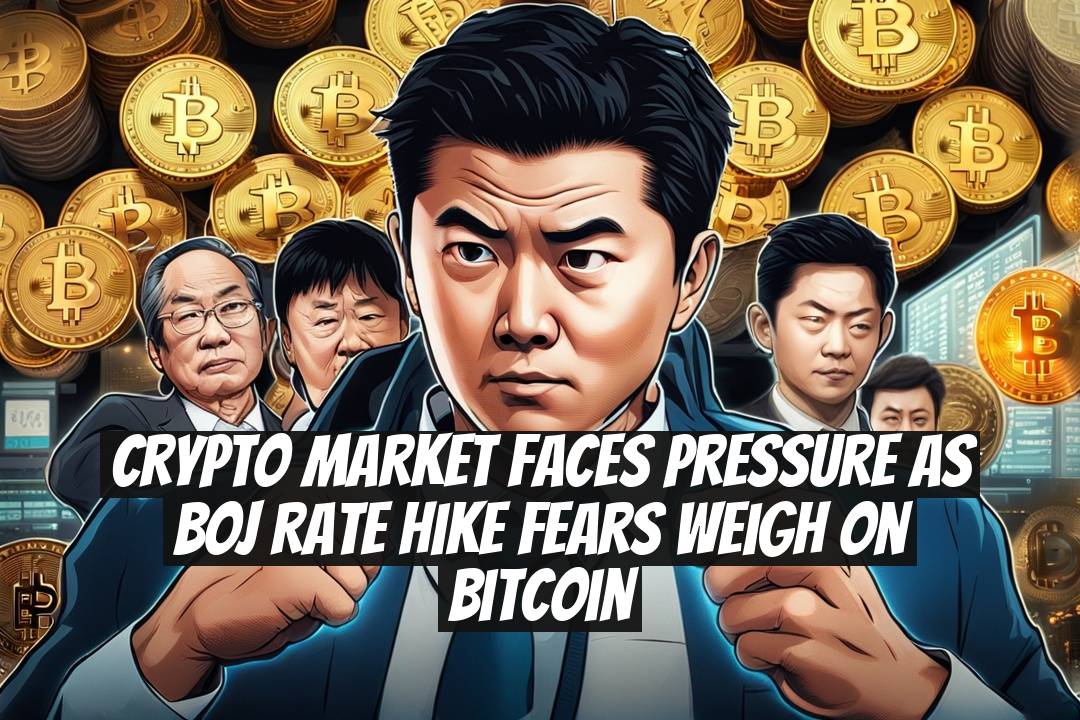 Crypto Market Faces Pressure as BOJ Rate Hike Fears Weigh on Bitcoin