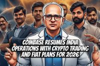 Coinbase resumes India operations with crypto trading and fiat plans for 2026
