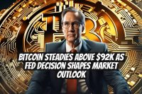 Bitcoin steadies above $92K as Fed decision shapes market outlook