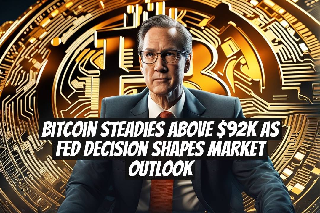 Bitcoin steadies above $92K as Fed decision shapes market outlook