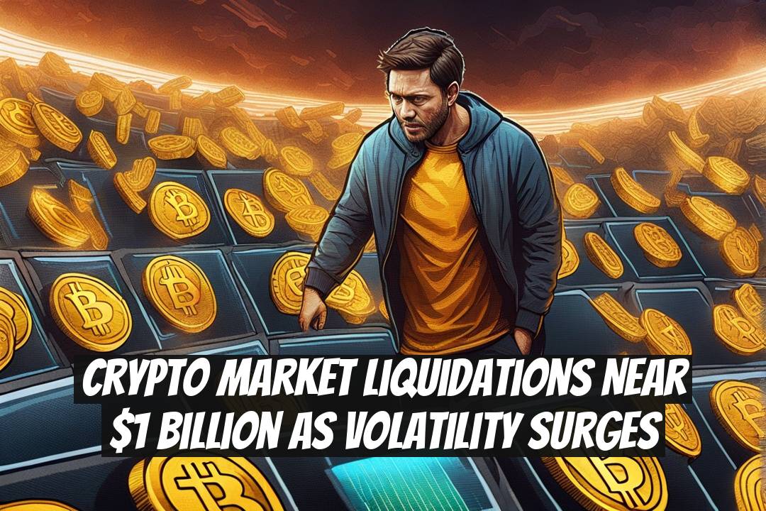 Crypto Market Liquidations Near $1 Billion as Volatility Surges
