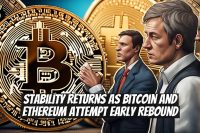 Stability Returns as Bitcoin and Ethereum Attempt Early Rebound