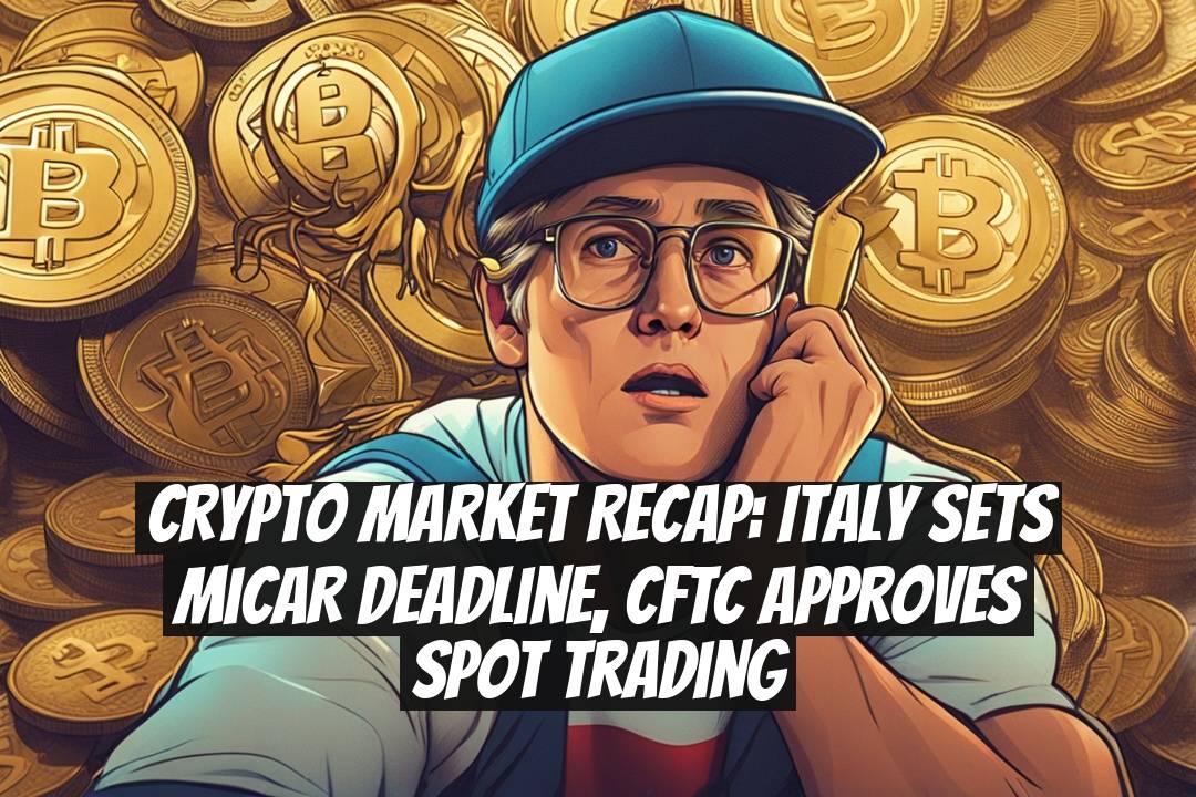 Crypto Market Recap: Italy Sets MiCAR Deadline, CFTC Approves Spot Trading