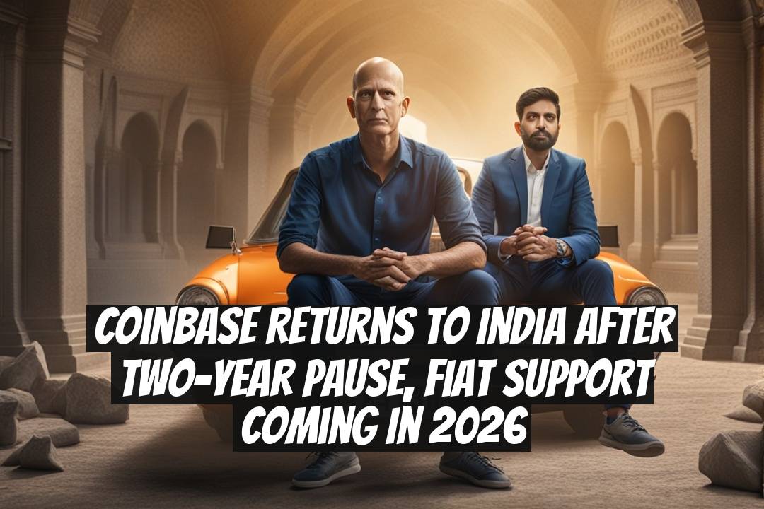 Coinbase returns to India after two-year pause, fiat support coming in 2026