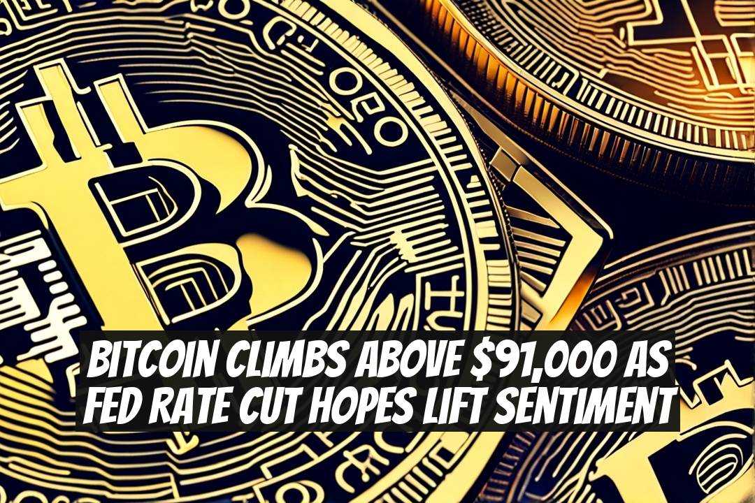 Bitcoin climbs above $91,000 as Fed rate cut hopes lift sentiment