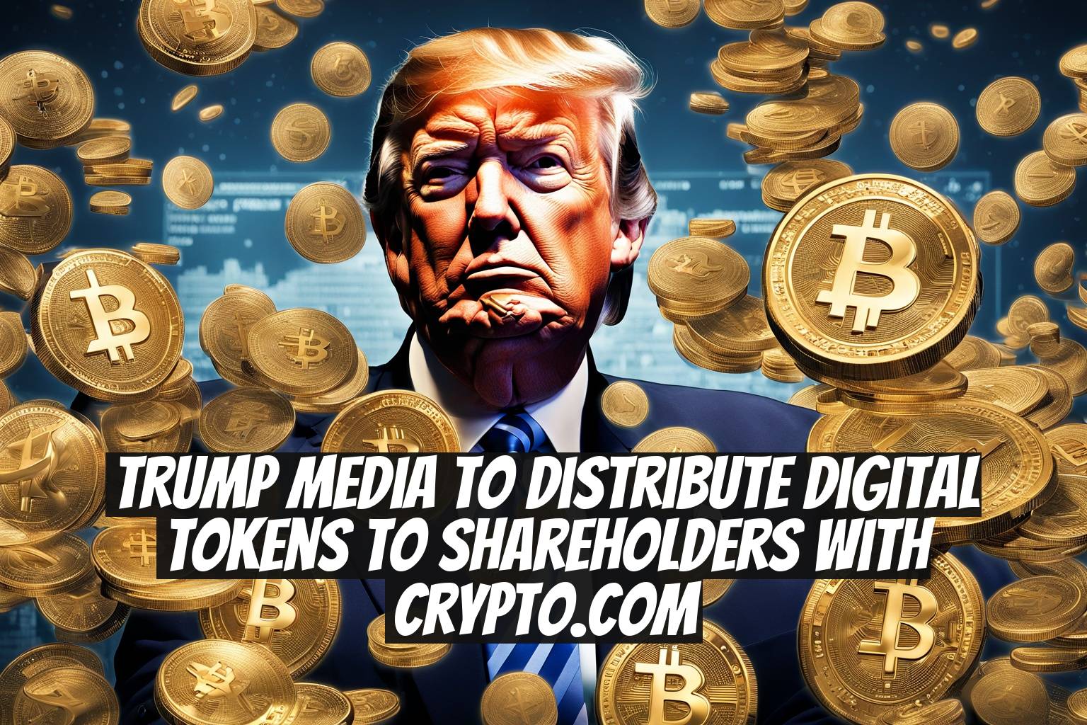 Trump Media to Distribute Digital Tokens to Shareholders With Crypto.com