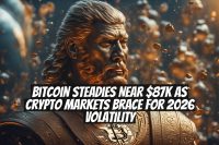 Bitcoin steadies near $87K as crypto markets brace for 2026 volatility