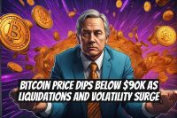 Bitcoin Price Dips Below $90K as Liquidations and Volatility Surge