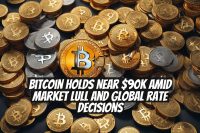 Bitcoin Holds Near $90K Amid Market Lull and Global Rate Decisions