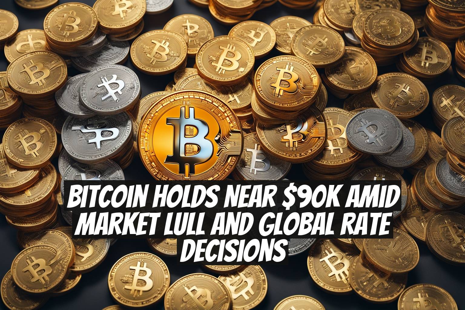 Bitcoin Holds Near $90K Amid Market Lull and Global Rate Decisions